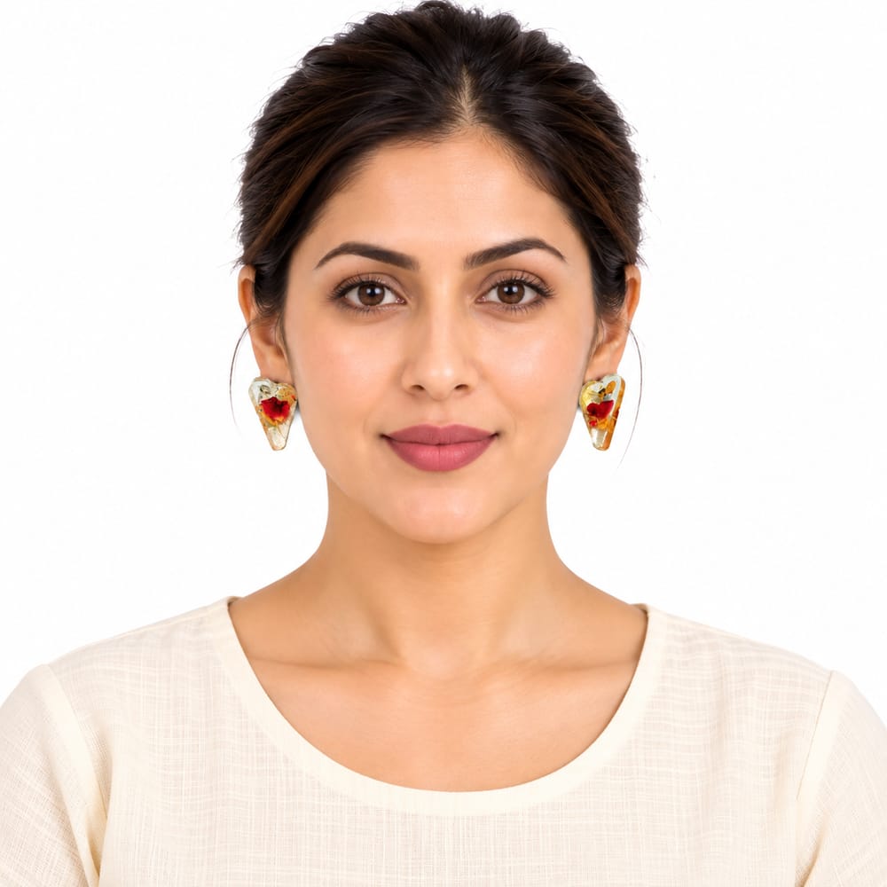 Premium Purely Handmade Resin Jewellery Earrings for Women & Girls