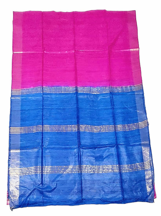 Premium Tussar Ghiccha Silk Saree  with Blouse Piece For Women & Girls