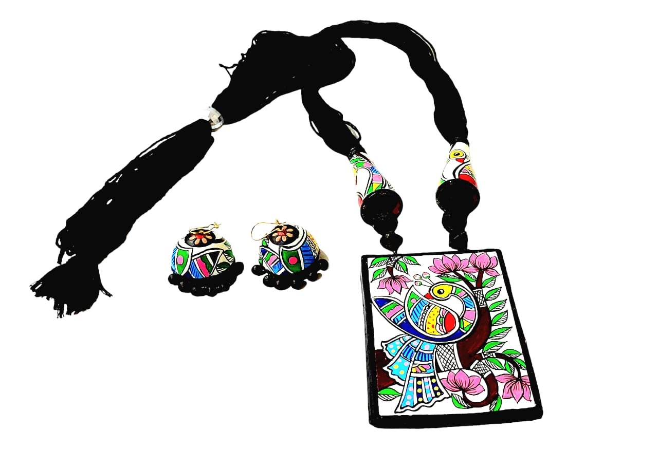 Terracotta Handpainted Jewellery Set
