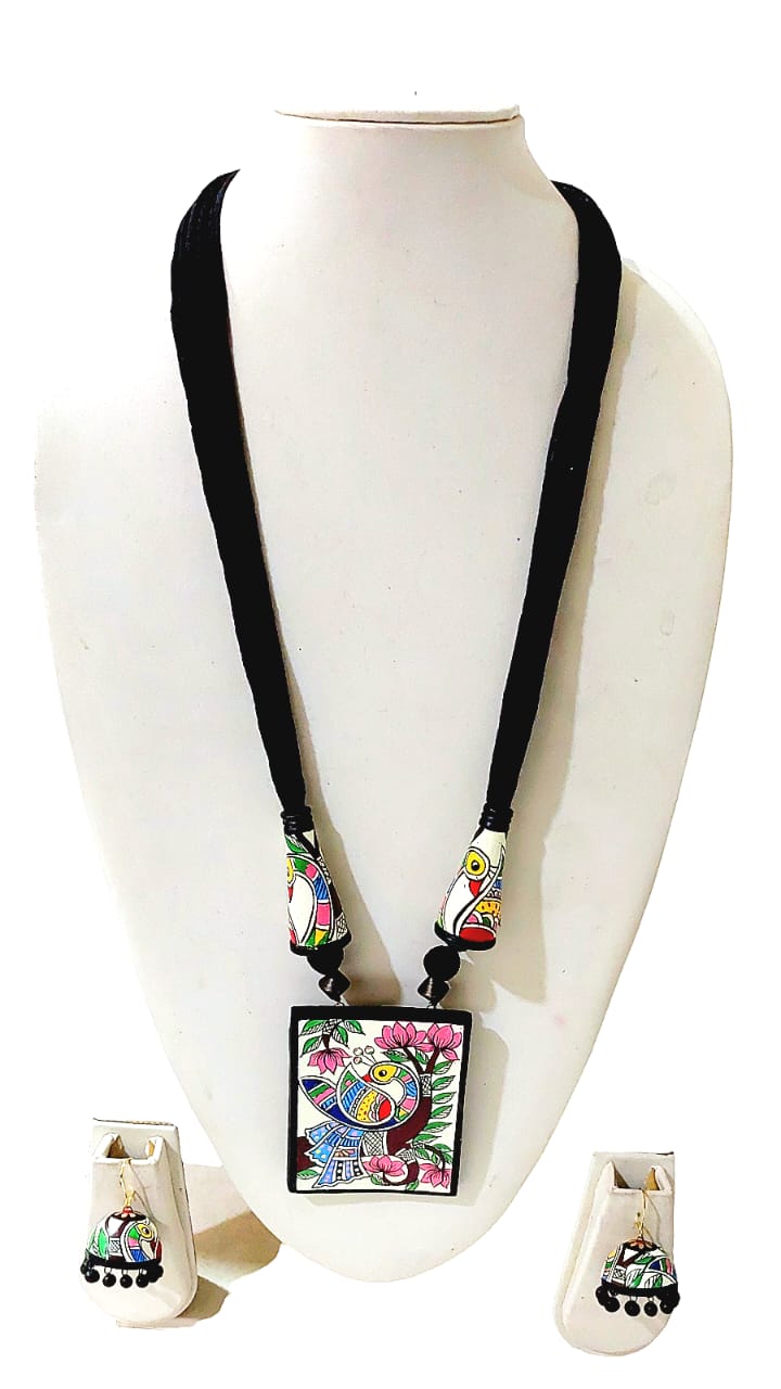 Terracotta Handpainted Jewellery Set