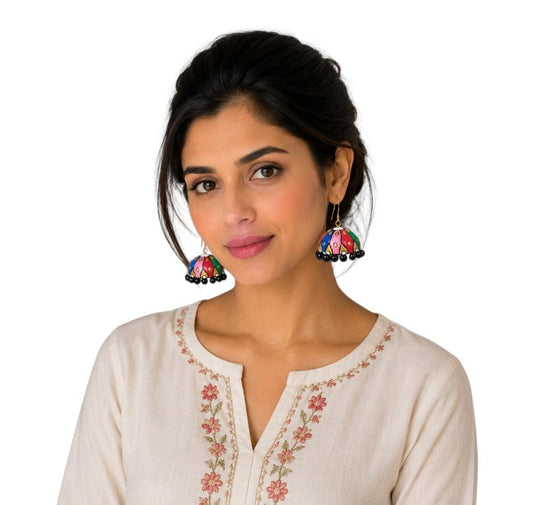 Terracotta Small Jhumka Designer Earrings