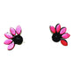 Floral Design Terracotta Stud Earrings