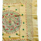 Hand Embroidered Kantha Cotton Silk Saree With Thread Work, Comfortable Fabric And Blouse Piece