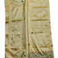 Hand Embroidered Kantha Cotton Silk Saree With Thread Work, Comfortable Fabric And Blouse Piece