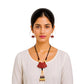 Purely Handmade Terracotta Rope Necklace With Earrings