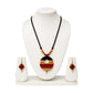 Purely Handmade Terracotta Rope Necklace With Earrings