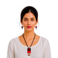 Purely Handmade Terracotta Rope Necklace With Earrings