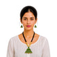 Purely Handmade Terracotta Rope Necklace With Earrings