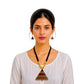Purely Handmade Terracotta Rope Necklace With Earrings