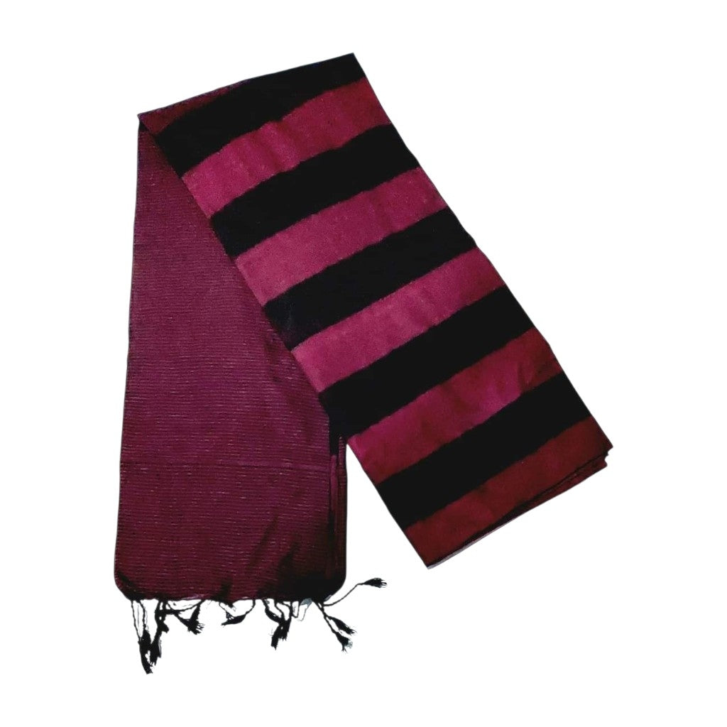 Pure Cotton Handloom Striped Sarees with Blouse Piece