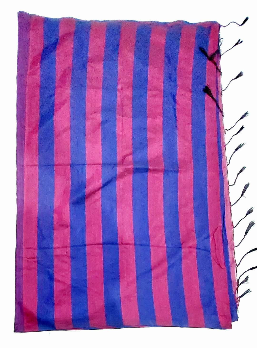 Pure Cotton Handloom Striped Sarees with Blouse Piece