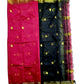 Maheshwari Cotton Silk Saree with Contrast Blouse & Contrast Pallu