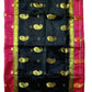 Maheshwari Cotton Silk Saree with Contrast Blouse & Contrast Pallu