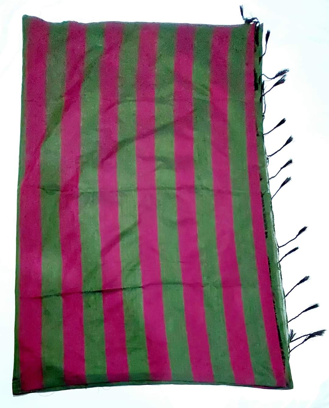 Pure Cotton Handloom Striped Sarees with Blouse Piece