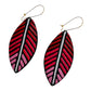 Purely Handmade Lightweight Terracotta Dangler Earrings (Leaf Design)