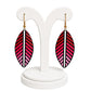 Purely Handmade Lightweight Terracotta Dangler Earrings (Leaf Design)