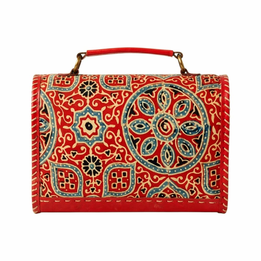 Handcrafted Leather Box-Style Sling Bag