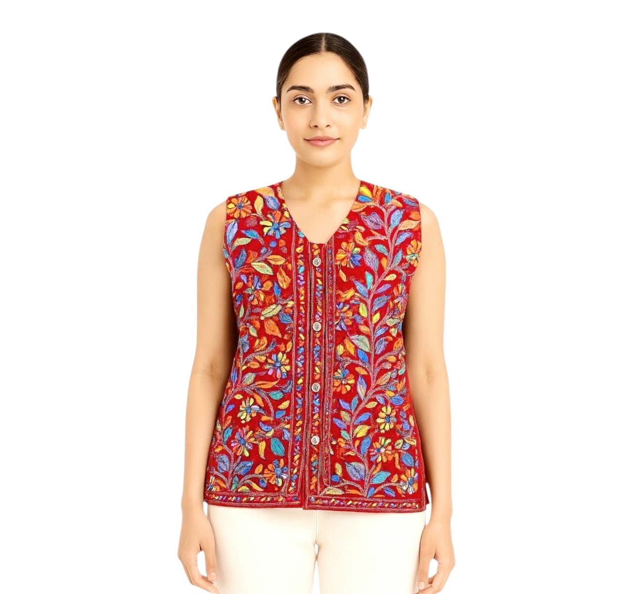 Handmade Hand-Embroidered Kantha Jackets