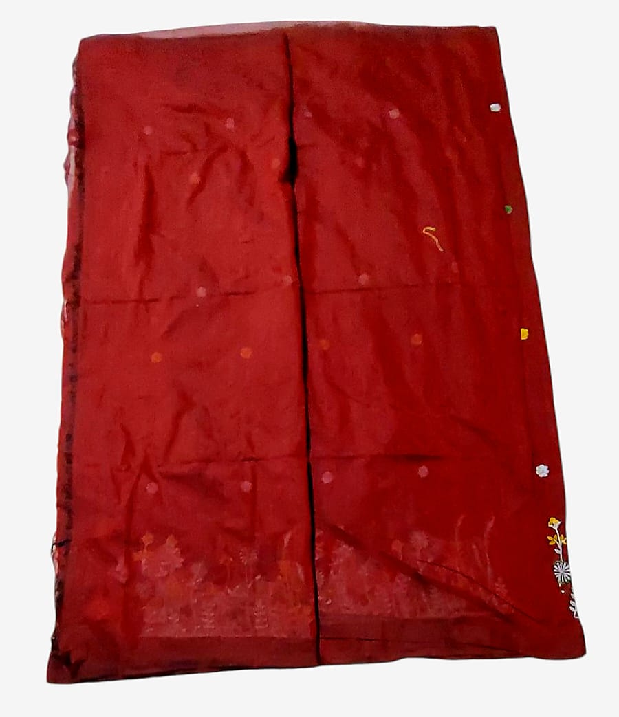 Fashweave Pure Cotton Embroidered Saree for Women and Girls | A Timeless Fusion of Traditional Craftsmanship and Contemporary Elegance, Perfect for Every Special Occasion