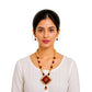 Purely Handmade Terracotta Rope Necklace With Earrings
