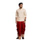Cotton Silk Dhoti Pant With Contrasting Colour