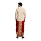 Cotton Silk Dhoti Pant With Contrasting Colour