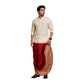 Cotton Silk Dhoti Pant With Contrasting Colour