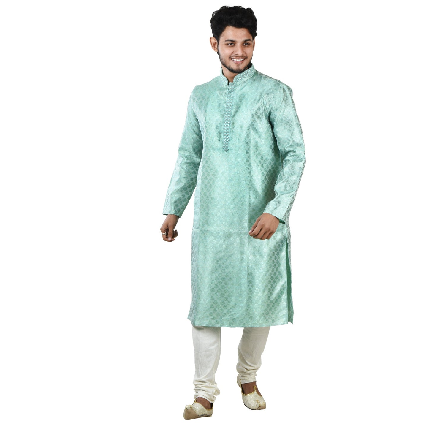 Jacquard Men's Kurta Traditional & Elegant, Indian Kurta Full Sleeve