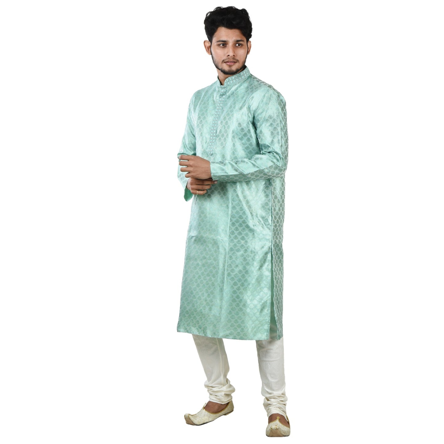 Jacquard Men's Kurta Traditional & Elegant, Indian Kurta Full Sleeve