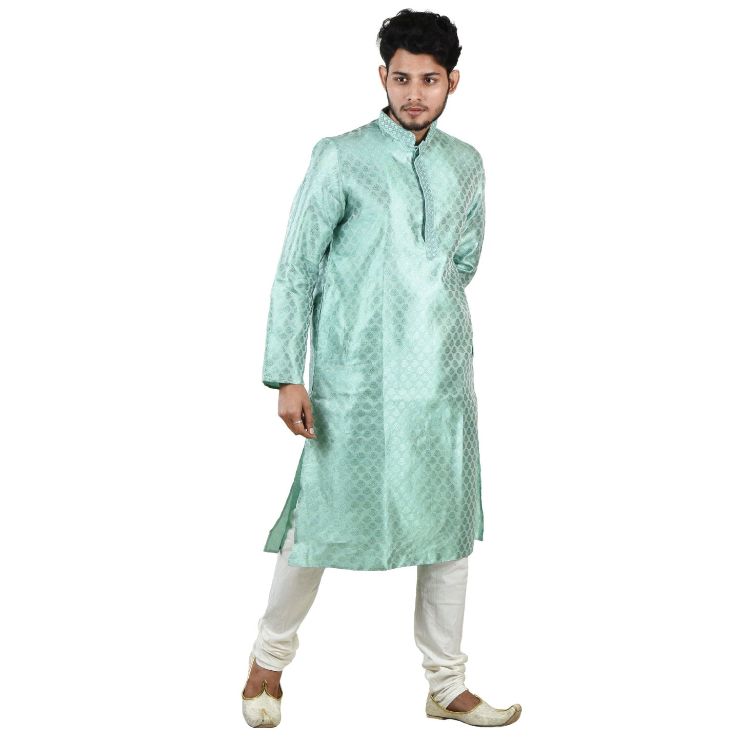 Jacquard Men's Kurta Traditional & Elegant, Indian Kurta Full Sleeve