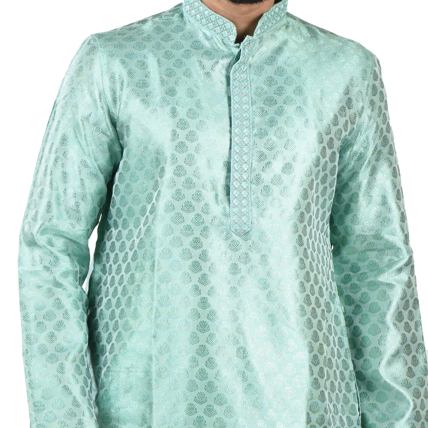 Jacquard Men's Kurta Traditional & Elegant, Indian Kurta Full Sleeve