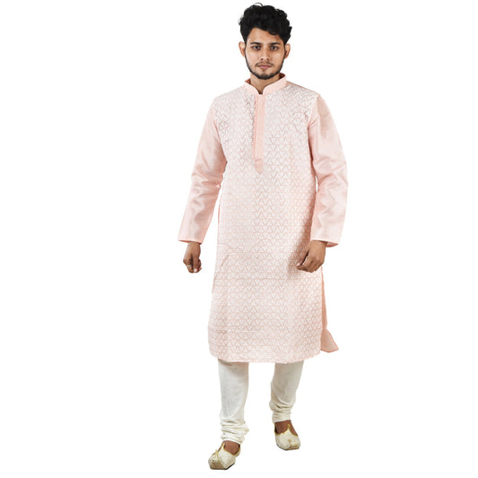 Jacquard Men's Kurta Traditional & Elegant, Indian Kurta Full Sleeve