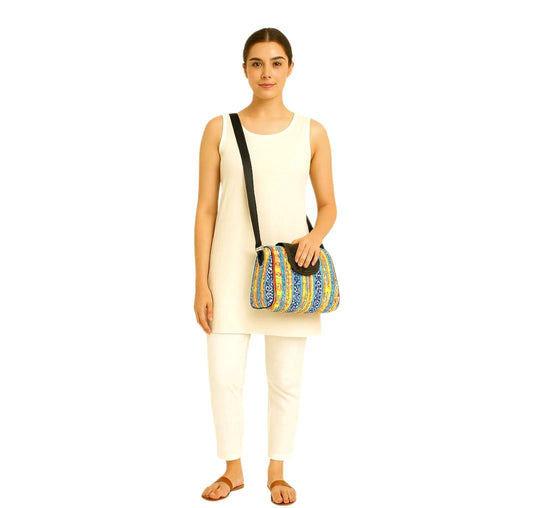 Women's Ikkat (Lightweight) Duffle Sling Bag