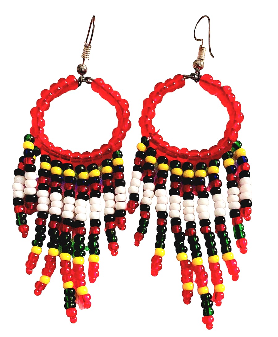 Purely Handmade Glass Beads Earrings