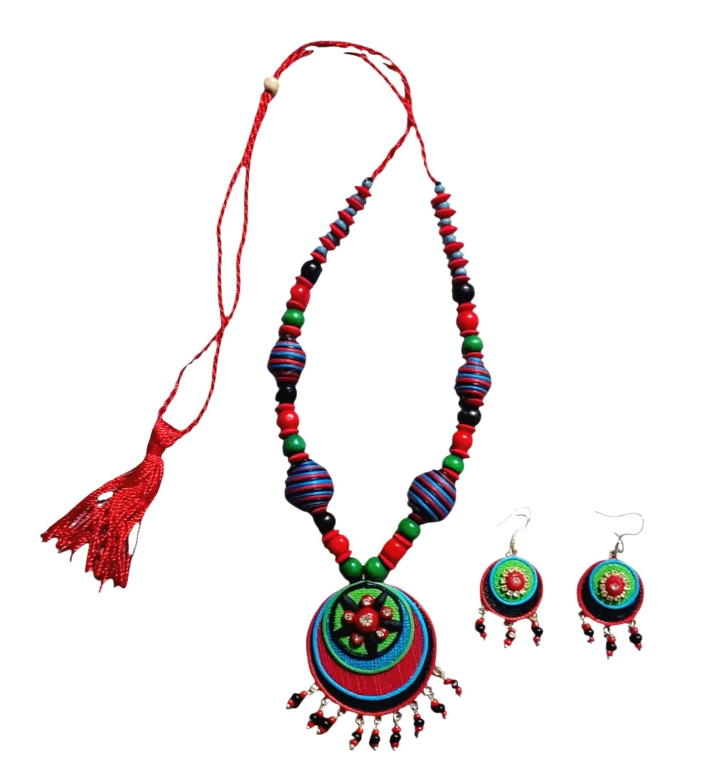 Premium Purely Handmade Jute Jewellery Sets (With Earrings)