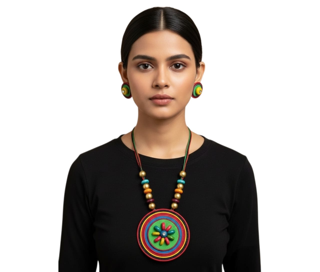 Premium Purely Handmade Jute Jewellery Sets (With Earrings)