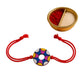 Purely Handmade & Handpainted Terracotta Rakhis for Brother
