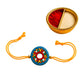 Purely Handmade & Handpainted Terracotta Rakhis for Brother