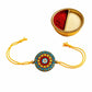 Purely Handmade & Handpainted Terracotta Rakhis for Brother