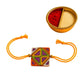 Purely Handmade & Handpainted Terracotta Rakhis for Brother