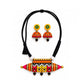 Lightweight Purely Handmade Terracotta Rope Necklace With Earrings