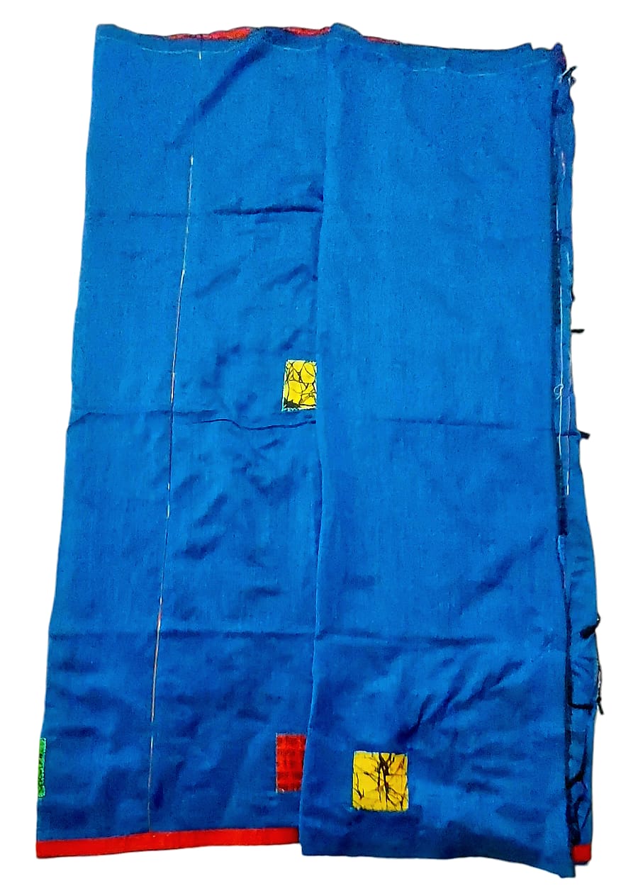 Pure Khadi Patch Work Saree