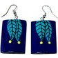 Purely Handmade & Handpainted Bamboo Earrings