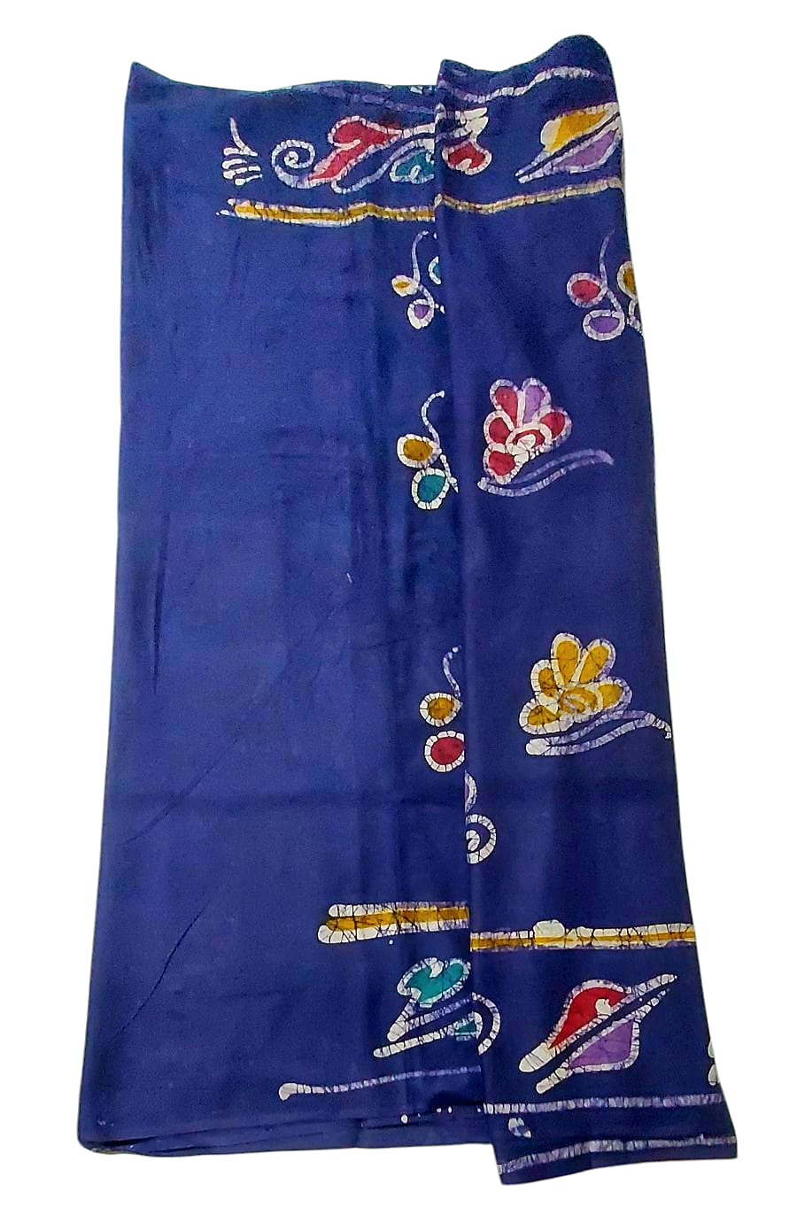 Pure Soft Cotton Lightweight Batik Block Printed Saree