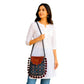 Gajji Silk Ajrakh Printed Leather Crossbody Flip Sling Bag
