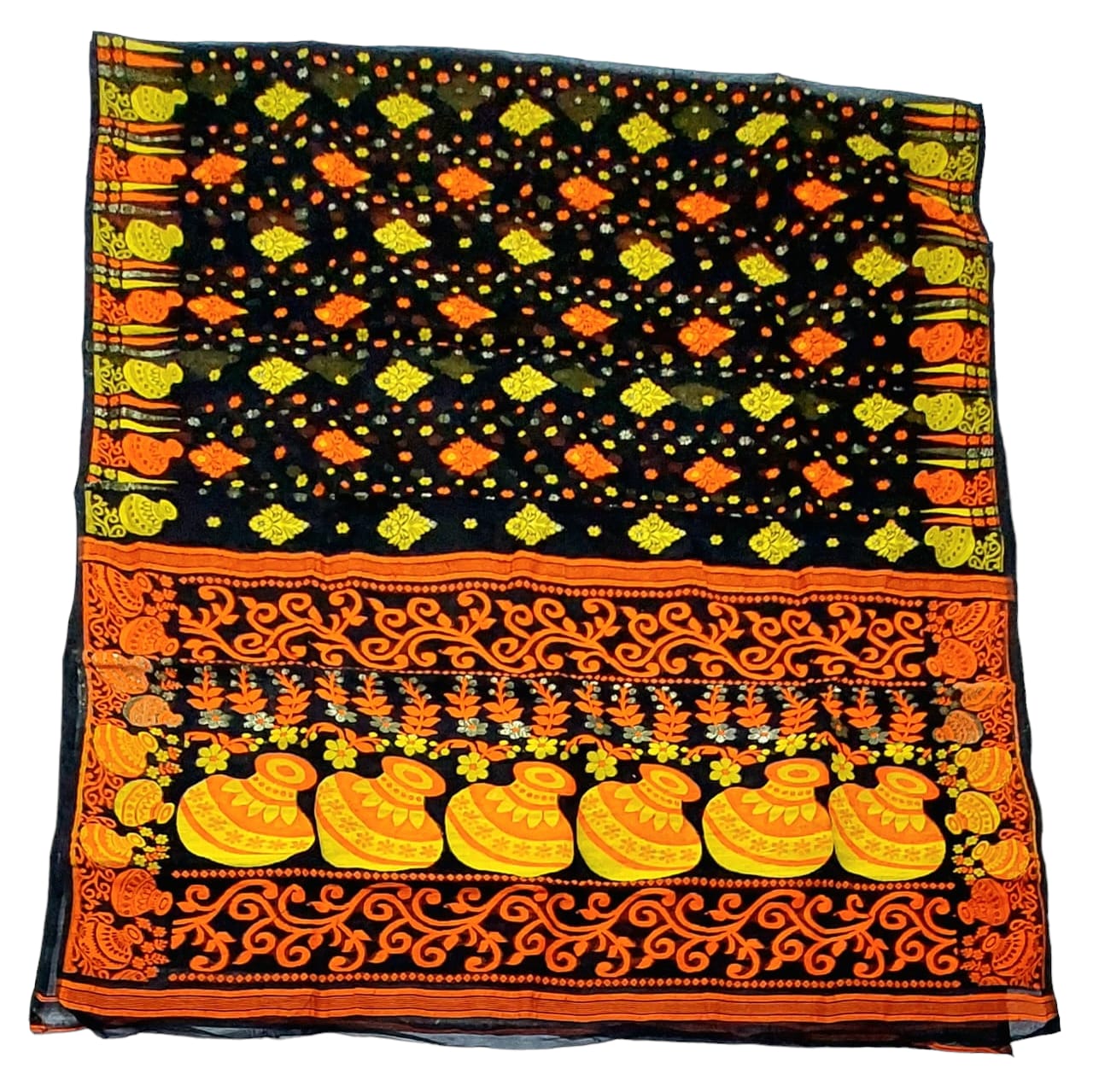 Exquisite Premium Handloom Cotton Jamdani Saree