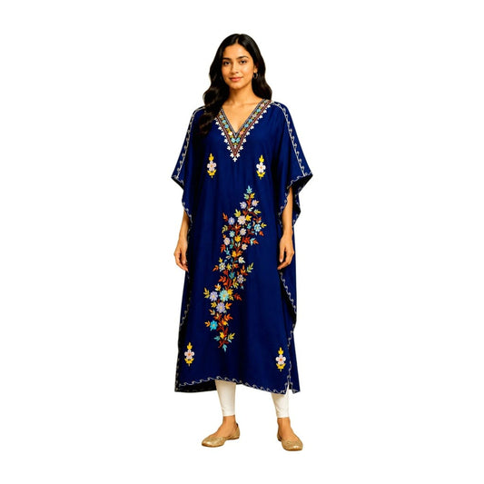 Purely Handmade Kashmiri Aari Embroidered Kaftan