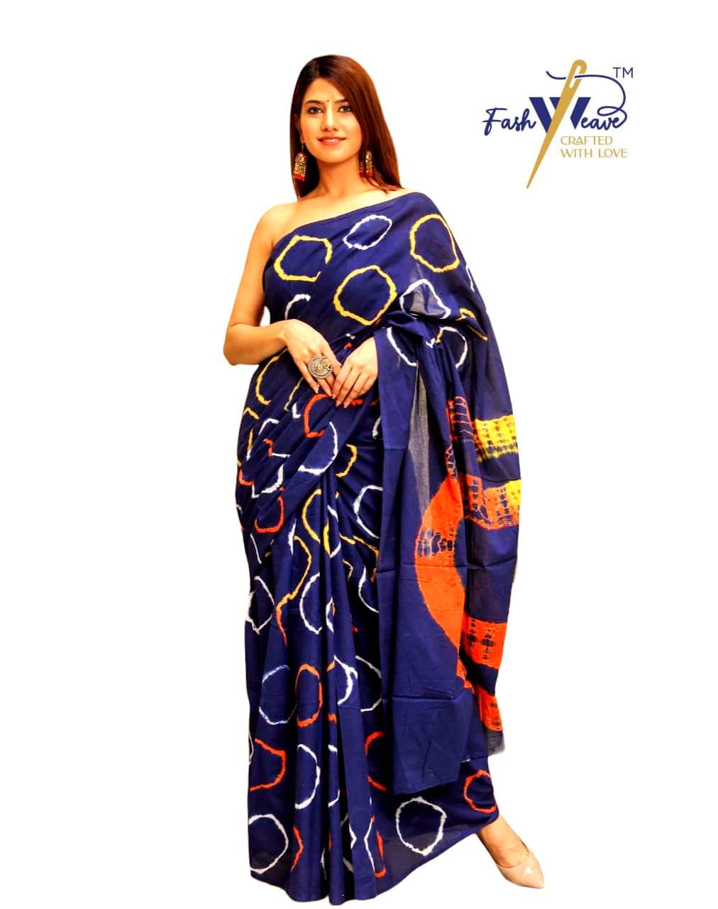 Pure Soft Cotton Hand Block Printed Sarees