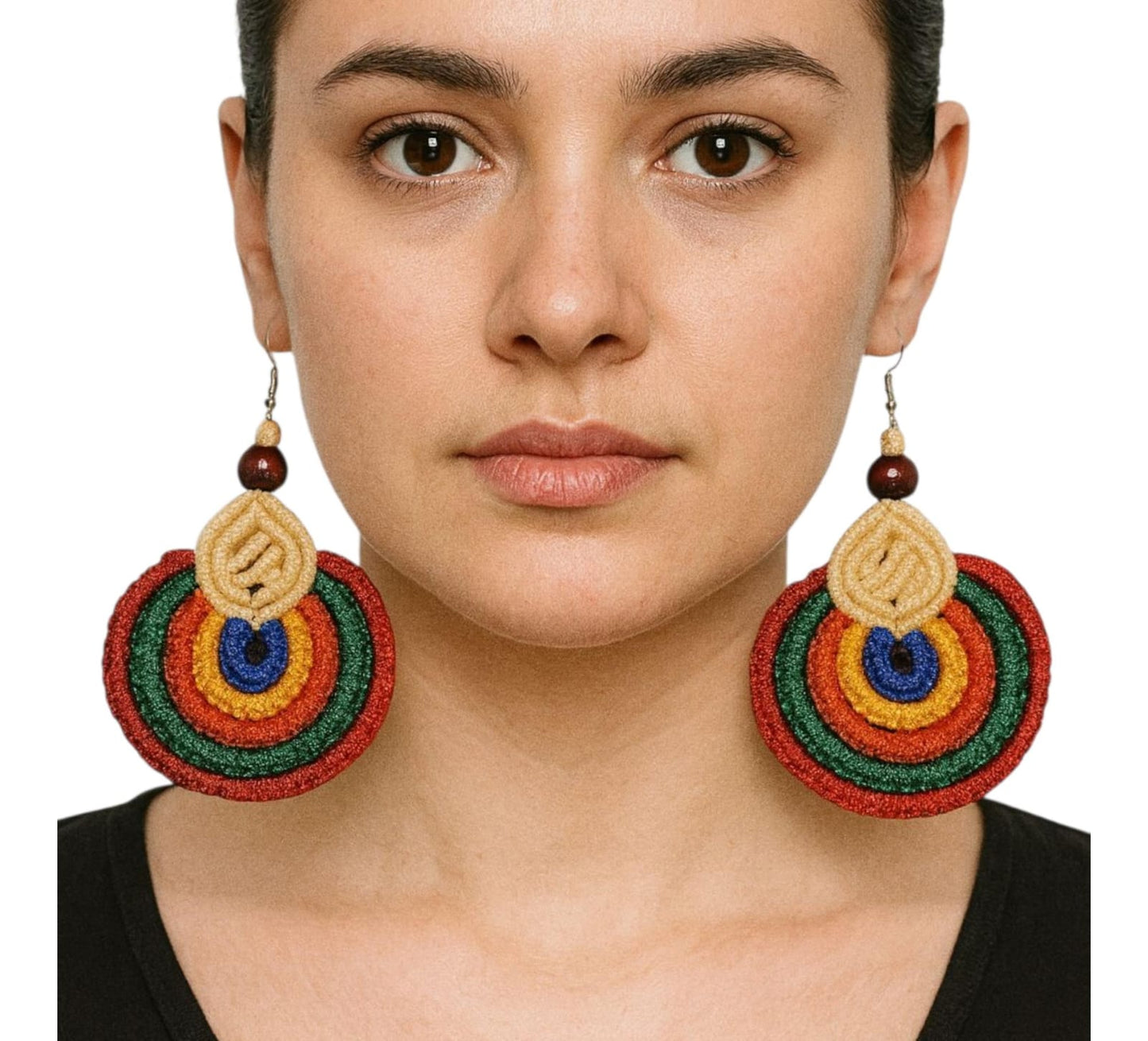 Purely Handmade Lightweight Macrame Dangle Earrings