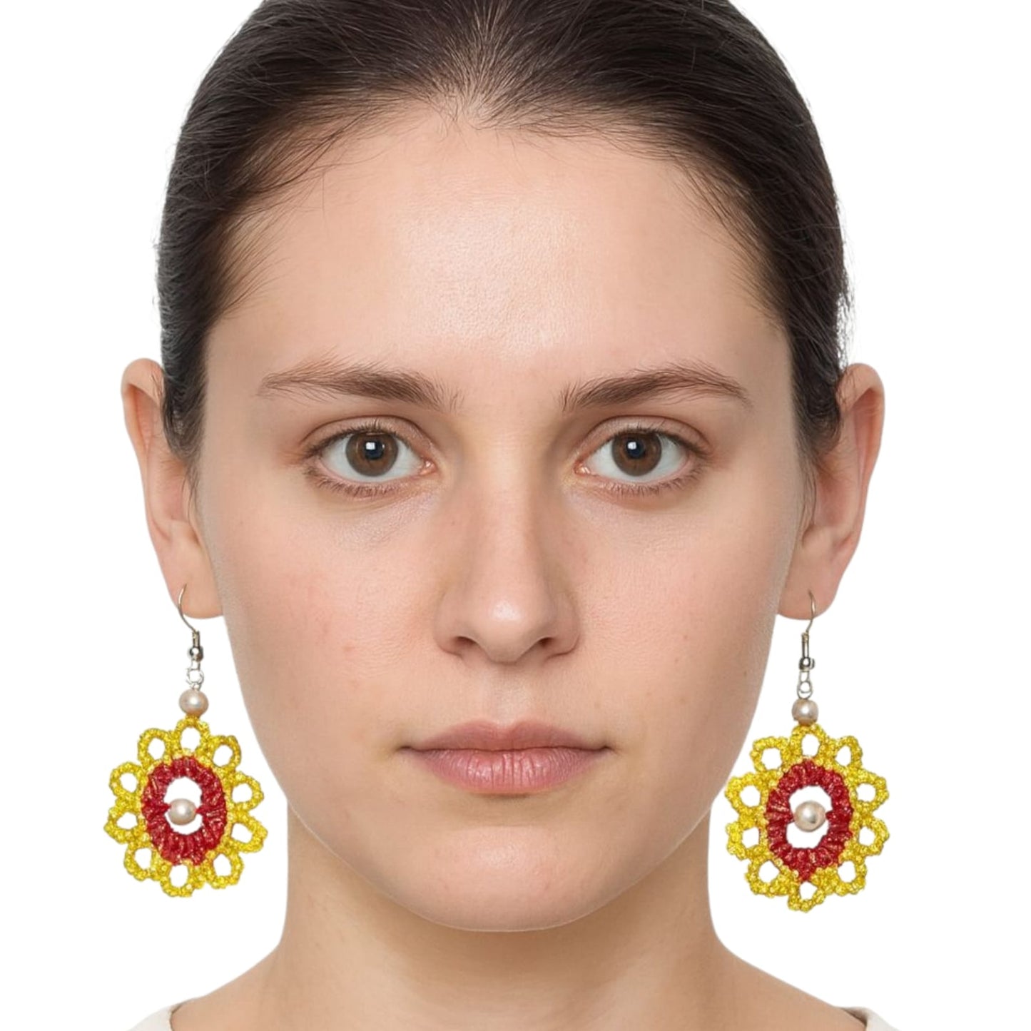 Purely Handmade Lightweight Macrame Dangle Earrings